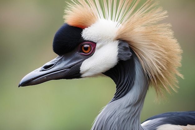 De grijze gekroonde kraan, de nationale vogel van Oeganda