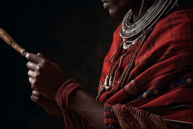De handen van een Maasai-krijger
