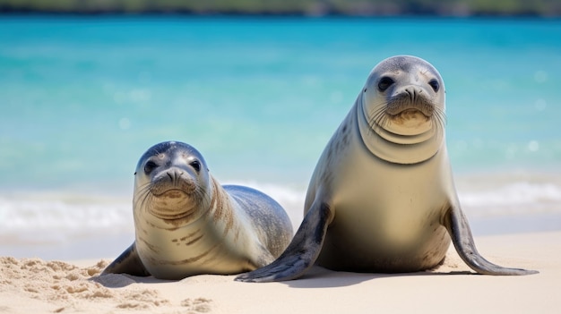 De Hawaiiaanse monniksrob Neomonachus schauinslandi is een bedreigde soort oorloze zeehond uit de familie Phocidae die endemisch is op de Hawaiiaanse eilanden