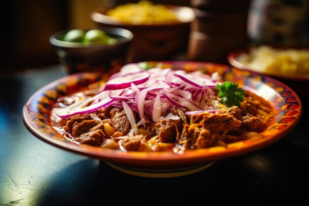 De heerlijke Fiesta Pozole-plaat