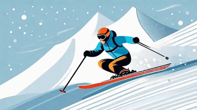 De hellingen overwinnen met bekwame skitechnieken