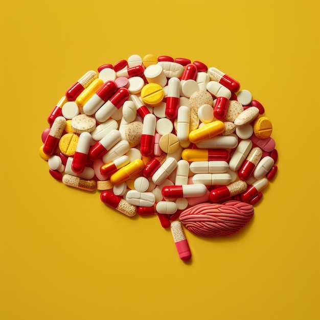 De hersenen zijn gemaakt van pillen en capsules