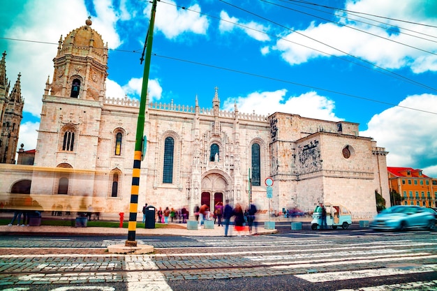 De Hieronymites' Monastery.Tour toerisme en mijlpaal in Lissabon,Portugal.Architecture.