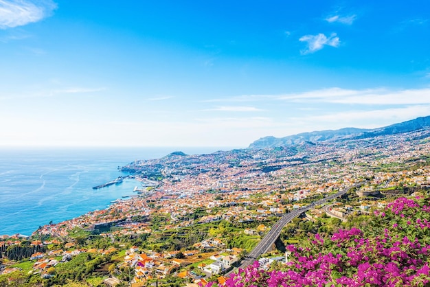 De hoofdstad van het eiland Madeira Funchal stad Portugal