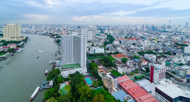 De horizon van Bangkok, Thailand