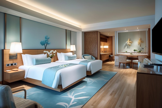De hotelkamer van het schiereiland Hongkong