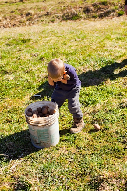 Foto de hulp van kleine helpers is onbetaalbaar