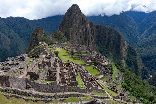 De Inca-stad Machu Picchu in Peru Zuid-Amerika