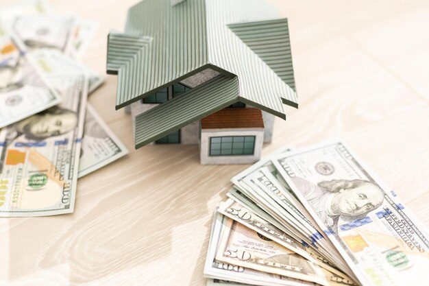 de indeling van het huis staat op een hoop geld.