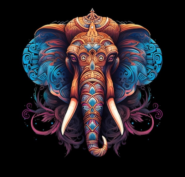 De Indiase god Ganesh Ganesha Hindoe olifant god Indiase God Ganesh Hd behang