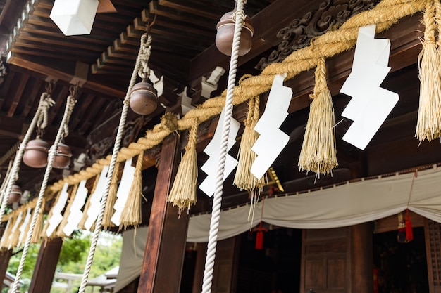 De ingang van de Japanse tempel