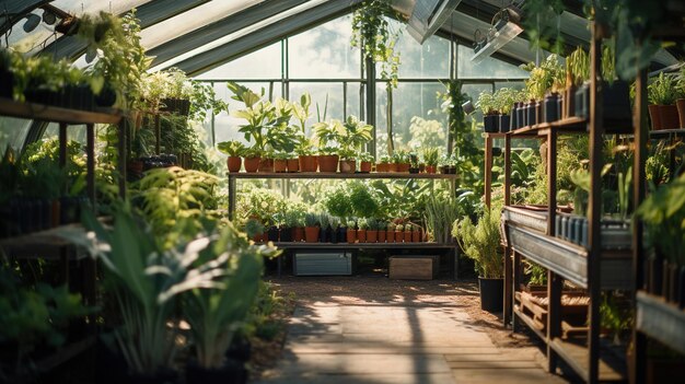 de kas is toegankelijk voor het publiek en heeft een kas met planten en bloemen.