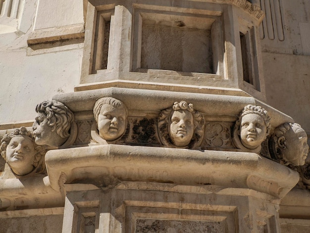 De kathedraal van Sint-Jakobus in Sibenik beschrijft het werelderfgoed in Kroatië