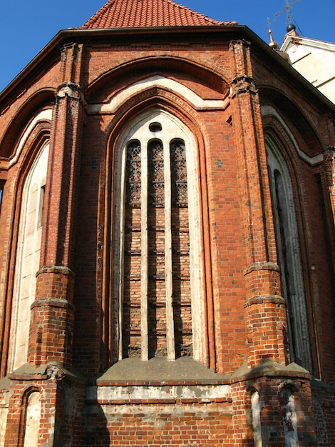 De kerk in de stad Kaunas, Litouwen