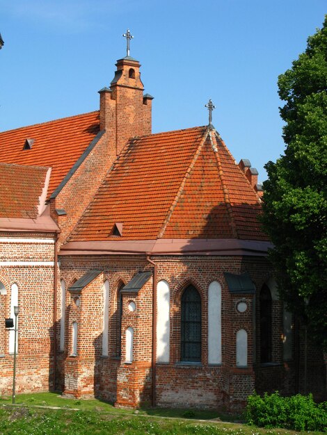 De kerk in de stad Kaunas, Litouwen