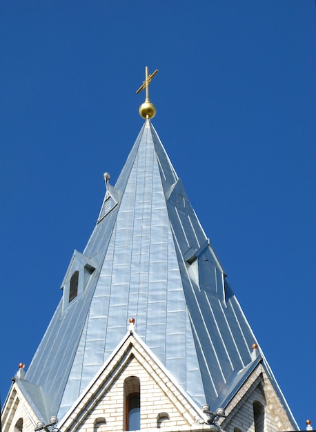 De kerk in de stad Narva, Estland