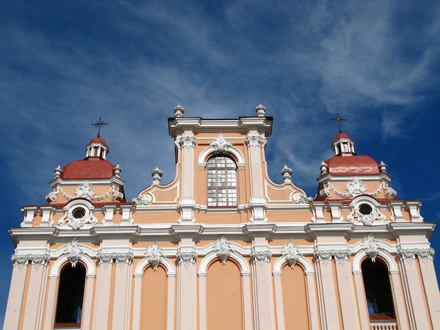 De kerk in de stad Vilnius, Litouwen