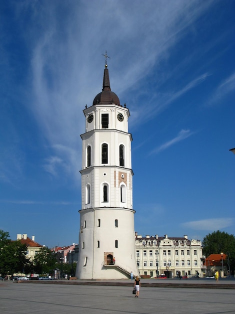 De kerk in de stad Vilnius, Litouwen