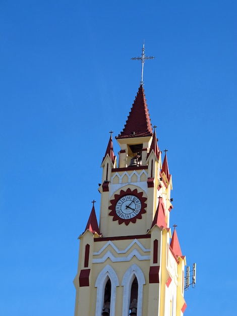 De kerk in Iquitos op de Amazone-rivier, Peru