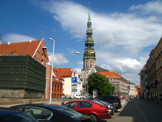 De kerk in Riga, Letland