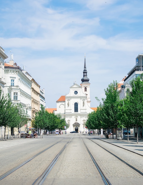 De kerk van st. thomas brno, tsjechische republiek