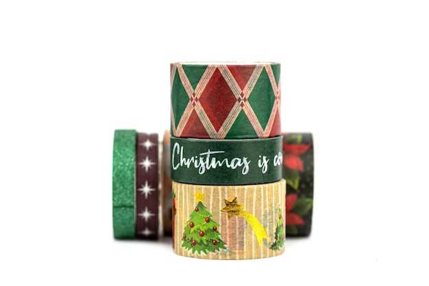 de kerstversiering washi-tape, kerstlint