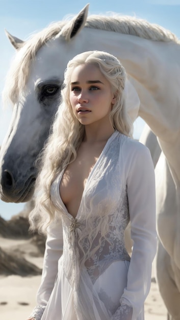 De Khaleesi Emilia Clarke als Daenerys Targaryen