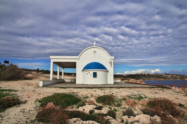 De kleine kerk op Kaap Greco Cyprus