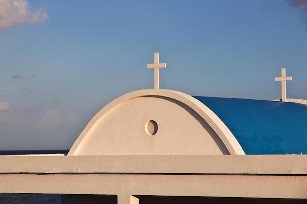 De kleine kerk op Kaap Greco Cyprus