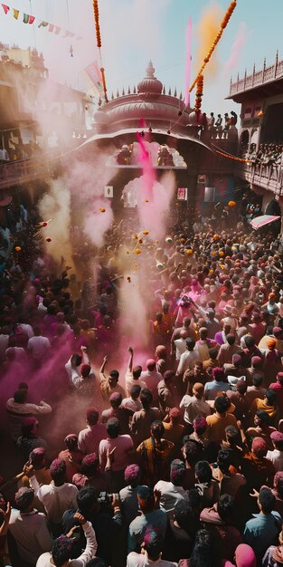 Foto de kleur van het hindoeïstische feest