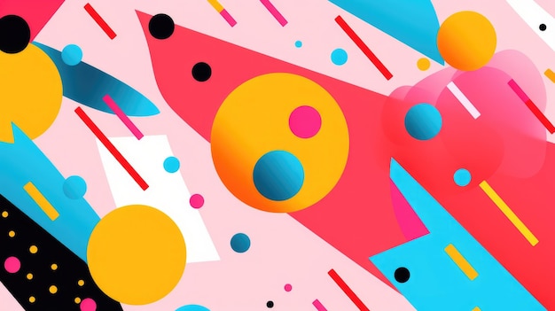 De kleurrijke abstracte verschillende vorm afbeelding meng met de primaire kleur aigx