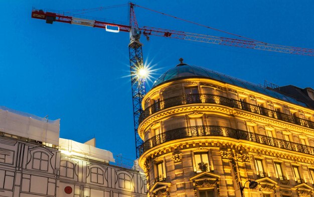 De kraanconstructie en het Parijse huis Frankrijk