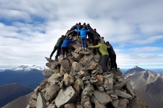 De kracht van ons teamwerk Afbeeldingen foto