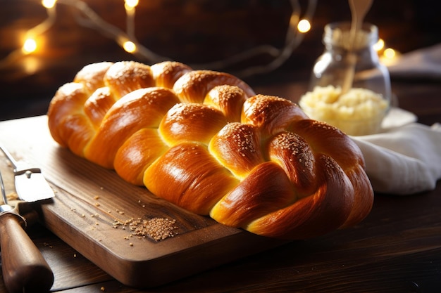 De kunst van het bakken van Shabbats Golden Challah Challa