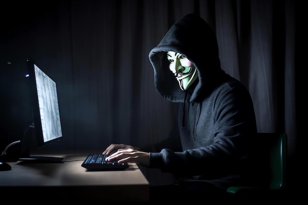 De kunst van het binnendringen Anonieme hacker beheerst de code