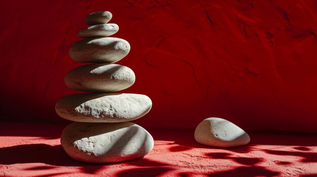 De kunst van stenen in evenwicht brengen stenen in balans brengen stenen stapelen