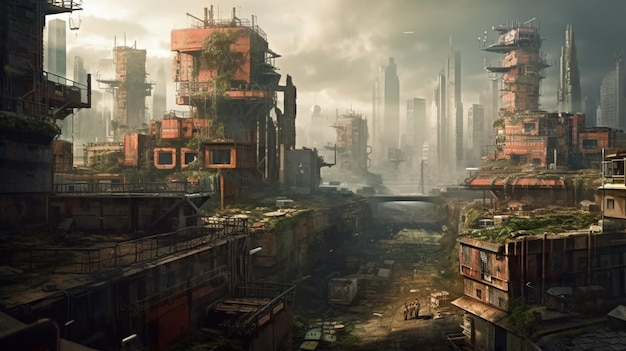De laatste van ons - post-apocalyptische stad