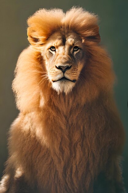 De leeuwenkoning is een leeuw