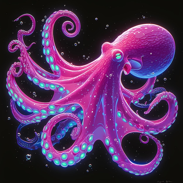 De levendige octopus, een schitterend onderwaterwezen