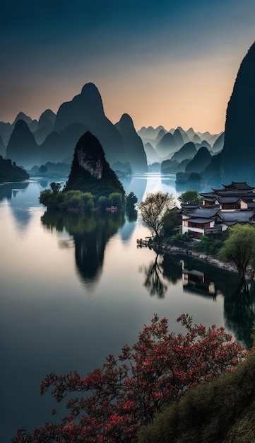 De Li-rivier is een prachtige plek om te bezoeken in China.