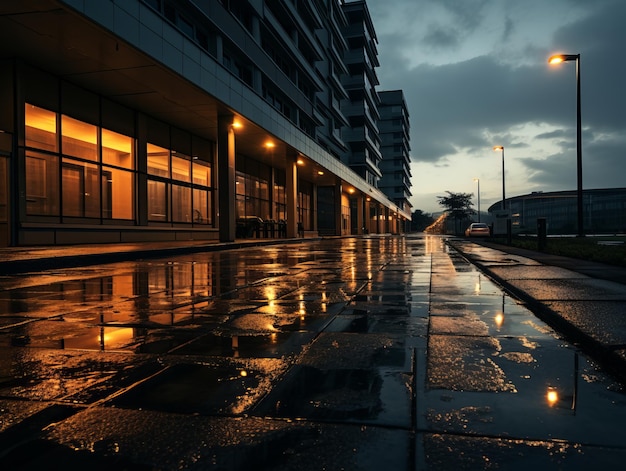 de lucht is bewolkt