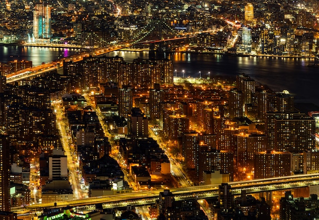 De luchtbrug New York van Manhattan