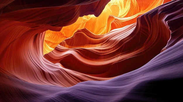 De majestueuze Antelope Canyon verlichtte rode zandstenen golven