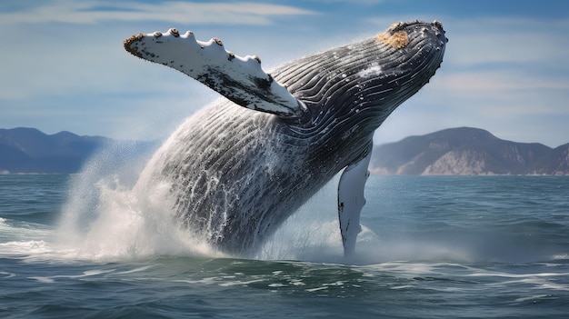 De majestueuze grijze walvis