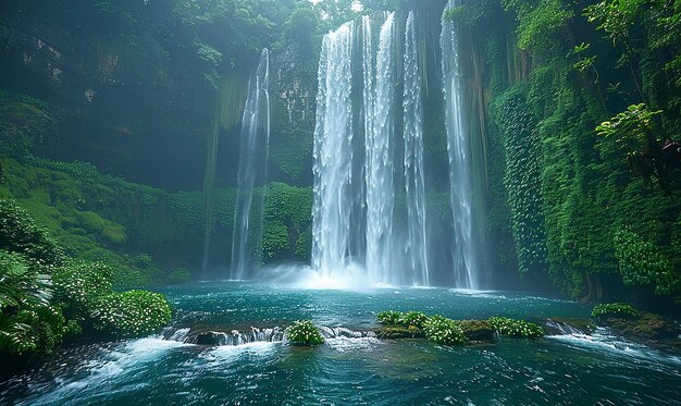 De majestueuze jungle waterval