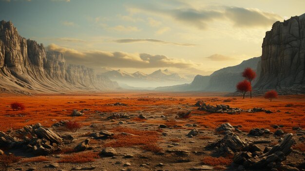 Foto de majestueuze rotsachtige woestijnen