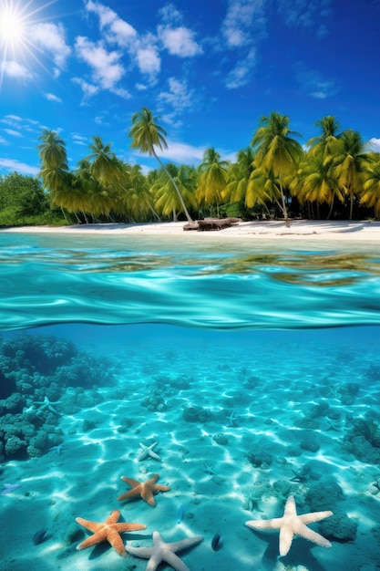 de Maledivische blauwe zee
