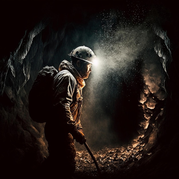 De man in de grot