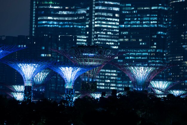 De moderne bouw in Marina Bay, de stad van Singapore