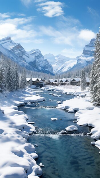 De mooiste koude plaatsen natuur winter behang landschap